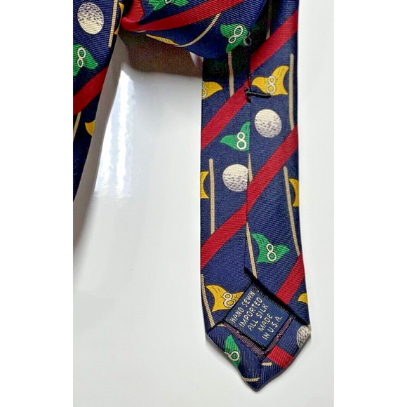 Brooks Brothers 100% Silk Tie Golf Business Casual Preppy Men's Handmade In USA - Picture 4 of 9